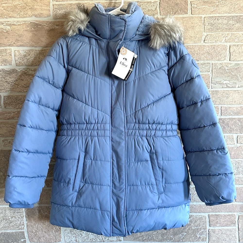 Abercrombie Kids Ultra Hooded Blue Parka